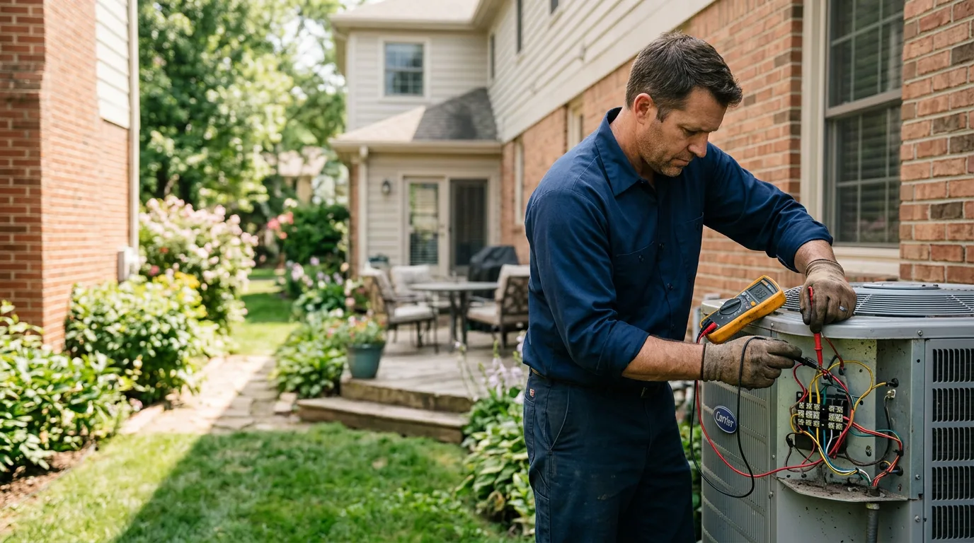 HVAC technician working near Southold, NY